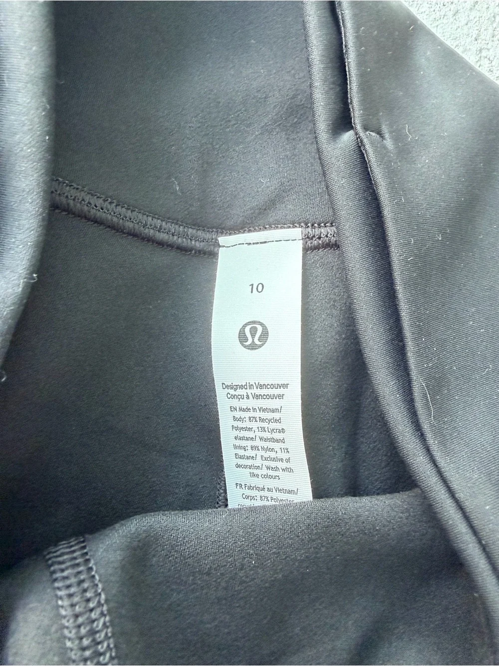 lululemon athletica Black High-Rise Workout Leggings with Pocket Details